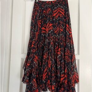Free People ONE Boho Asymmetrical Skirt